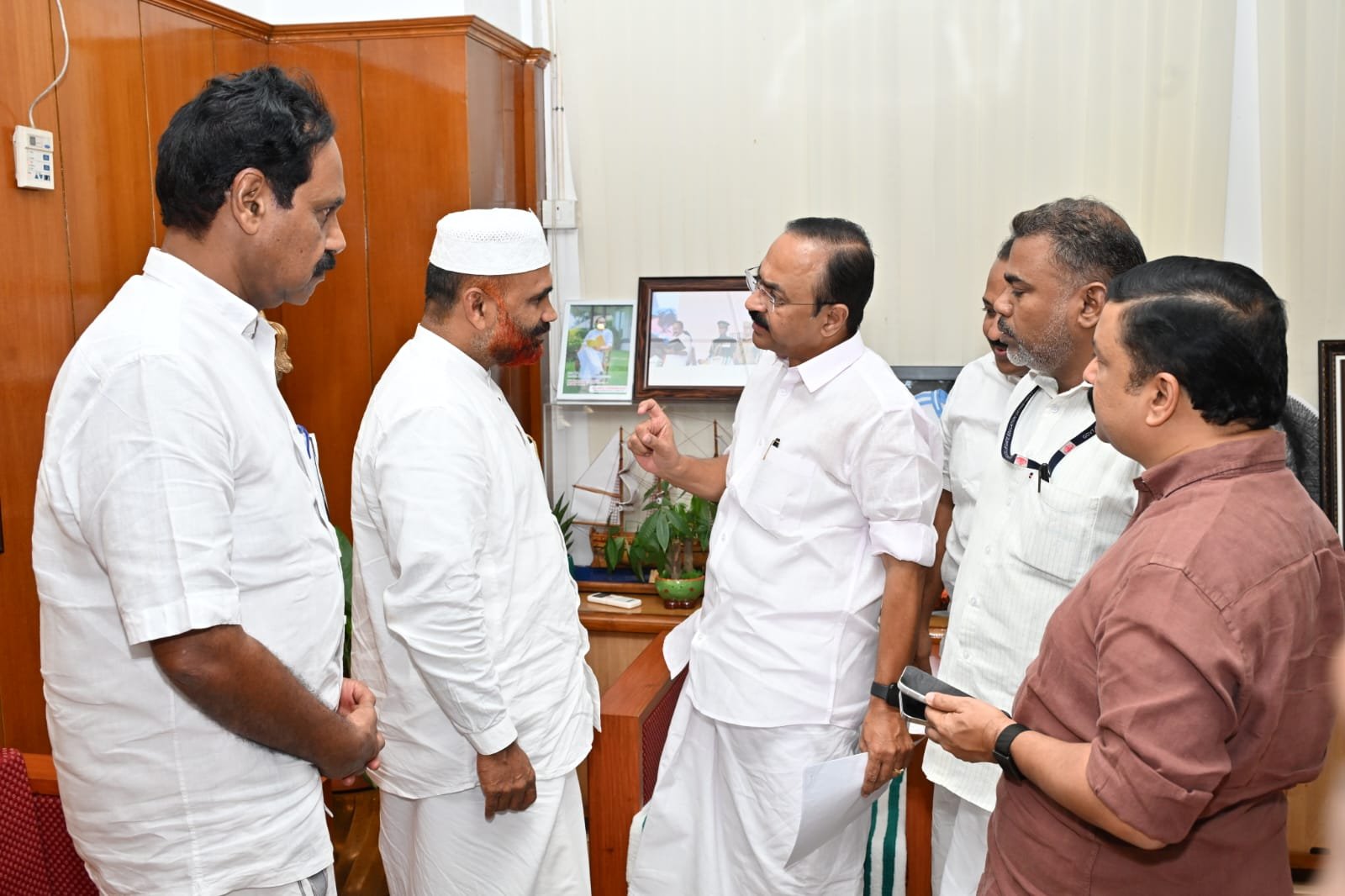 with Chief Minister VD Satheesan